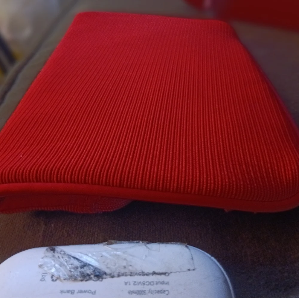 Giorgio Armani Vibrant Red Cosmetic Bag / Tablet Sleeve